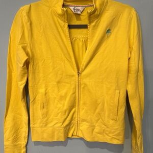 Lilly Pulitzer Women’s Size XS Full Zip Activewear Yellow Jacket. Pre - Owned